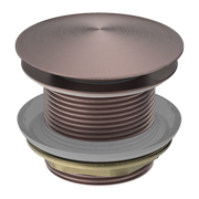 40MM BATH POP-UP PLUG WITH REMOVABEL WASTE NO OVERFLOW BRUSHED BRONZE