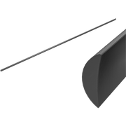 HALF ROUND WATER SEAL RAIL 750MM GUN METAL