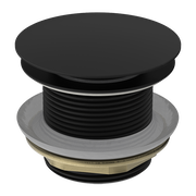 40MM BATH POP-UP PLUG WITH REMOVABEL WASTE NO OVERFLOW MATTE BLACK