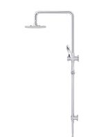 Load image into Gallery viewer, Round Combination Shower Rail 200mm Rose, Three Function Hand Shower - Chrome
