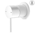 Load image into Gallery viewer, MECCA SHOWER MIXER 60MM PLATE MATTE WHITE
