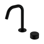 Load image into Gallery viewer, Serenity Progressive Basin Mixer Edge Spout With Marquina Black Handle Matte Black
