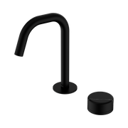 Serenity Progressive Basin Mixer Edge Spout With Marquina Black Handle Matte Black