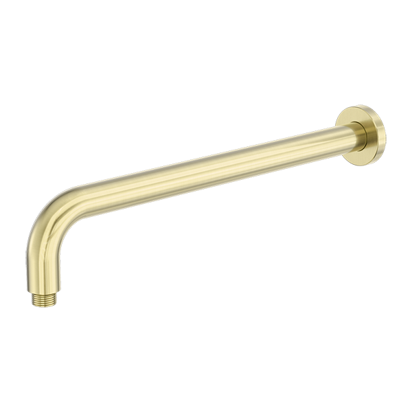 Zen SS316L Round Shower Arm 400mm Length Brushed Gold