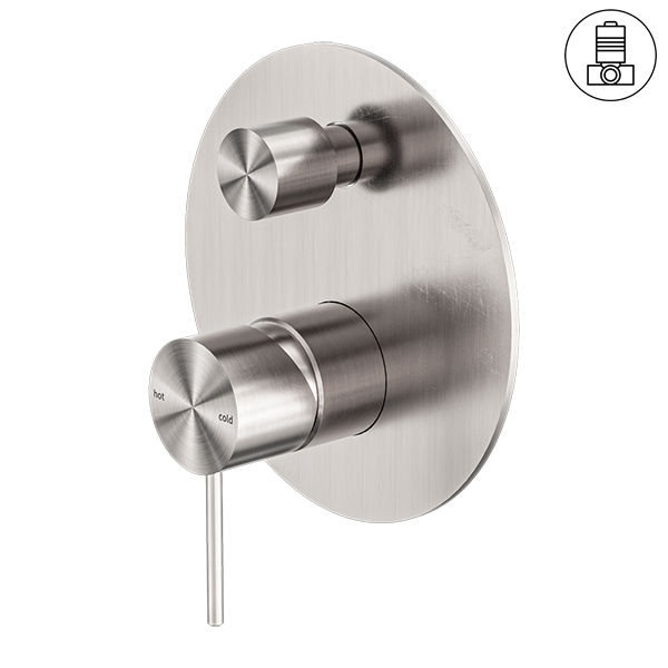 MECCA SHOWER MIXER WITH DIVERTOR BRUSHED NICKEL