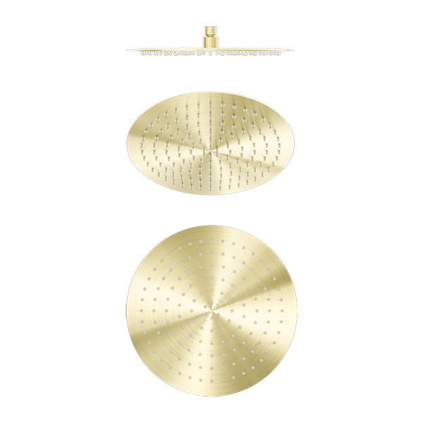 Zen SS316L 300mm Round Shower Head Brushed Gold