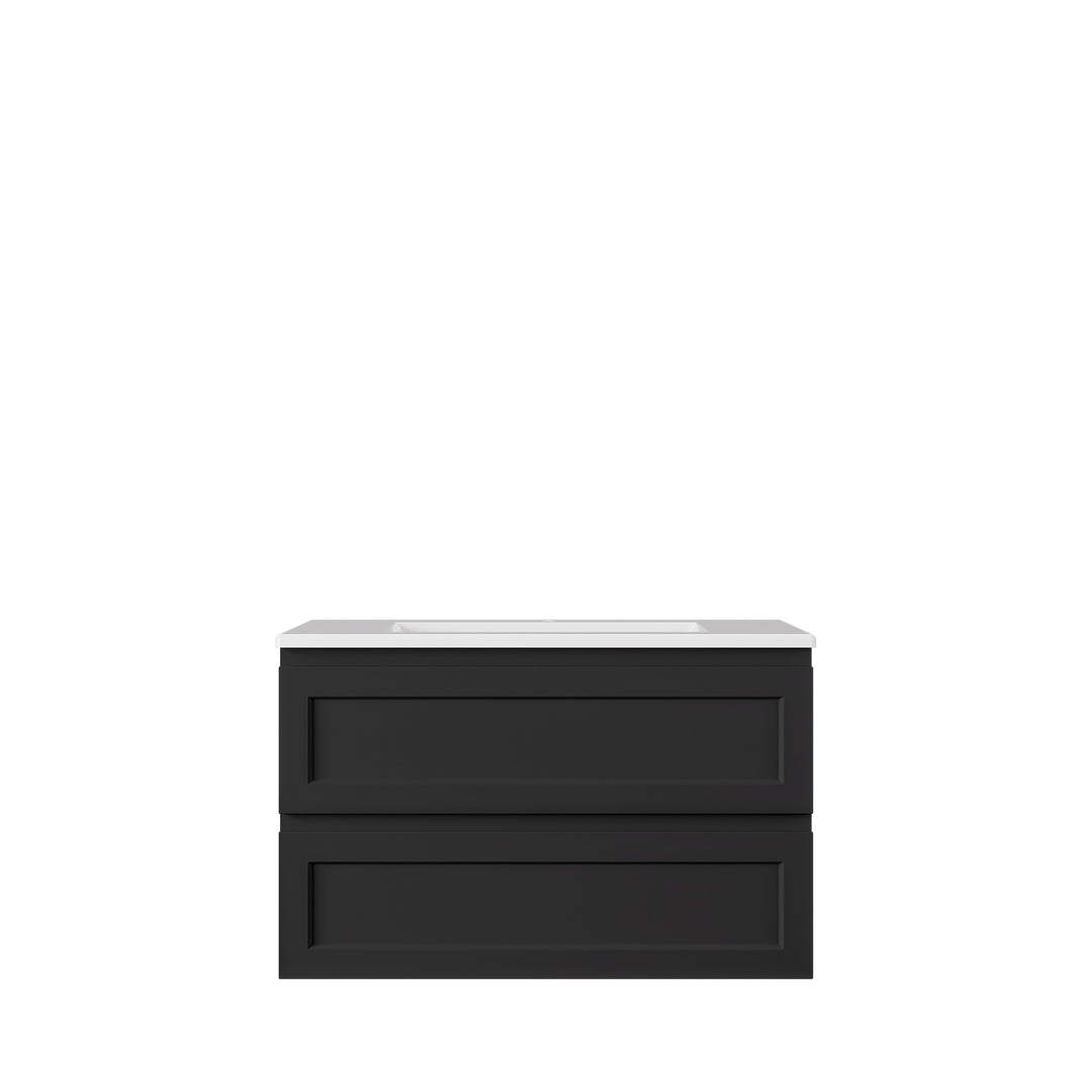 Hamilton Federation Wall Hung Cabinet Matte Black