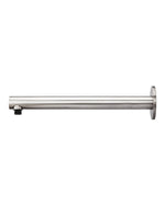 Load image into Gallery viewer, Round Wall Shower Arm 400mm - PVD Brushed Nickel
