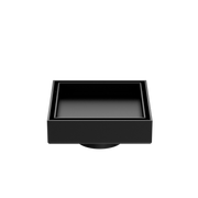 100MM SQUARE TILE INSERT FLOOR WASTE 50MM OUTLET MATTE BLACK