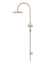 Load image into Gallery viewer, 200mm Round Overhead Shower Set, Single Function Hand Shower - Champagne

