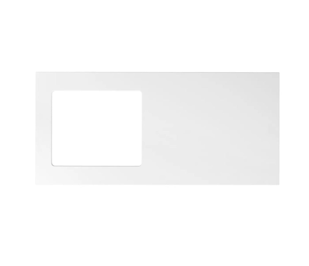 Bondi White Base Laundry Cabinet with 1300mm Pure White Top