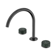 Serenity Bath/Kitchen Set Arc Spout With Verde Alpi Handle Gun Metal
