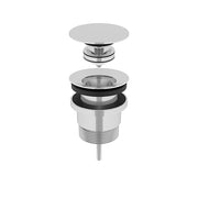 Universal all-in-one Pop Up Waste - Basin & Bath - Polished Chrome