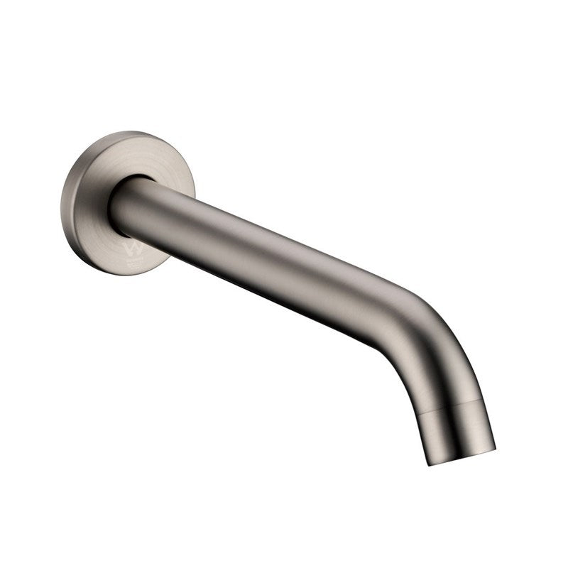 LUCID PIN Series Round Brushed Nickel Bathtub/Basin Wall Spout(160mm)