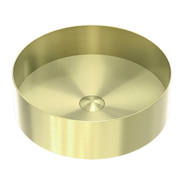 OPAL ROUND 400MM STAINLESS STEEL BASIN BRUSHED GOLD