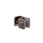 Load image into Gallery viewer, OVER-PANEL GLASS TO GLASS FITTING 10MM GLASS BRUSHED BRONZE
