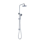 Load image into Gallery viewer, DOLCE ROUND TWIN SHOWER BOTTOM INLET CHROME
