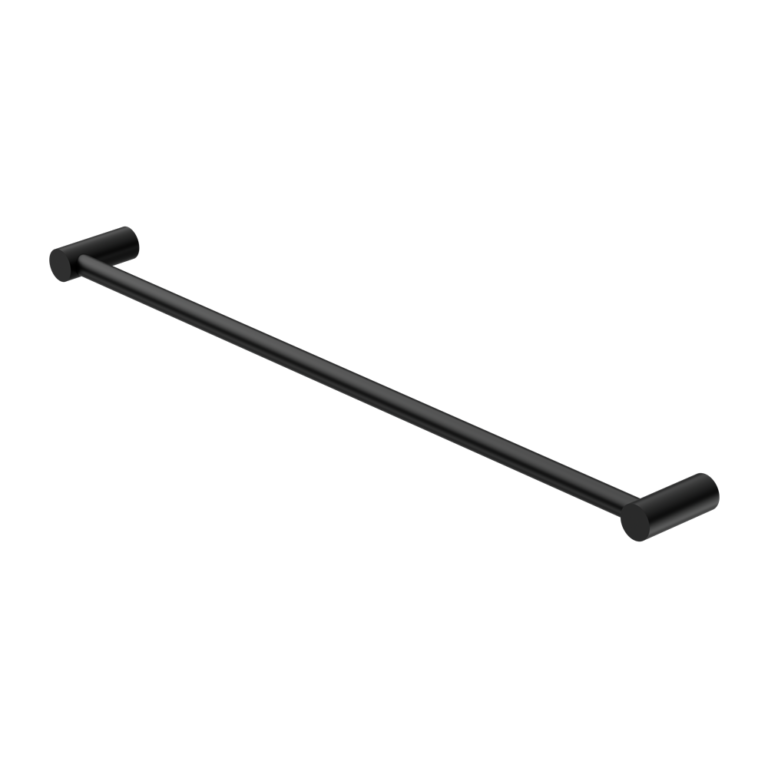 NEW MECCA SINGLE TOWEL RAIL 600MM MATTE BLACK