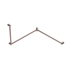 Load image into Gallery viewer, MECCA CARE 32MM DDA TOILET GRAB RAIL SET 90 DEGREE CONTINUOUS 600X1065X1025MM BRUSHED BRONZE
