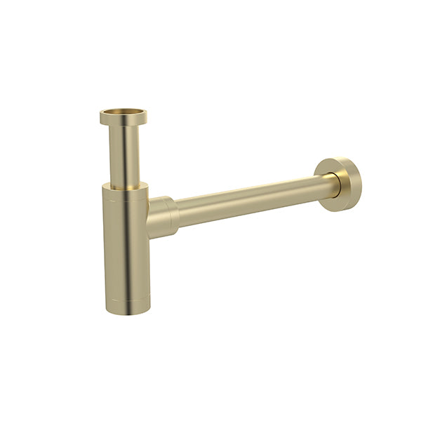 Round bottle trap for 32mm basin waste and 32mm waste pipe with 40mm adapter - PVD Tiger Bronze