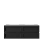 Load image into Gallery viewer, Hamilton Federation Wall Hung Cabinet Matte Black
