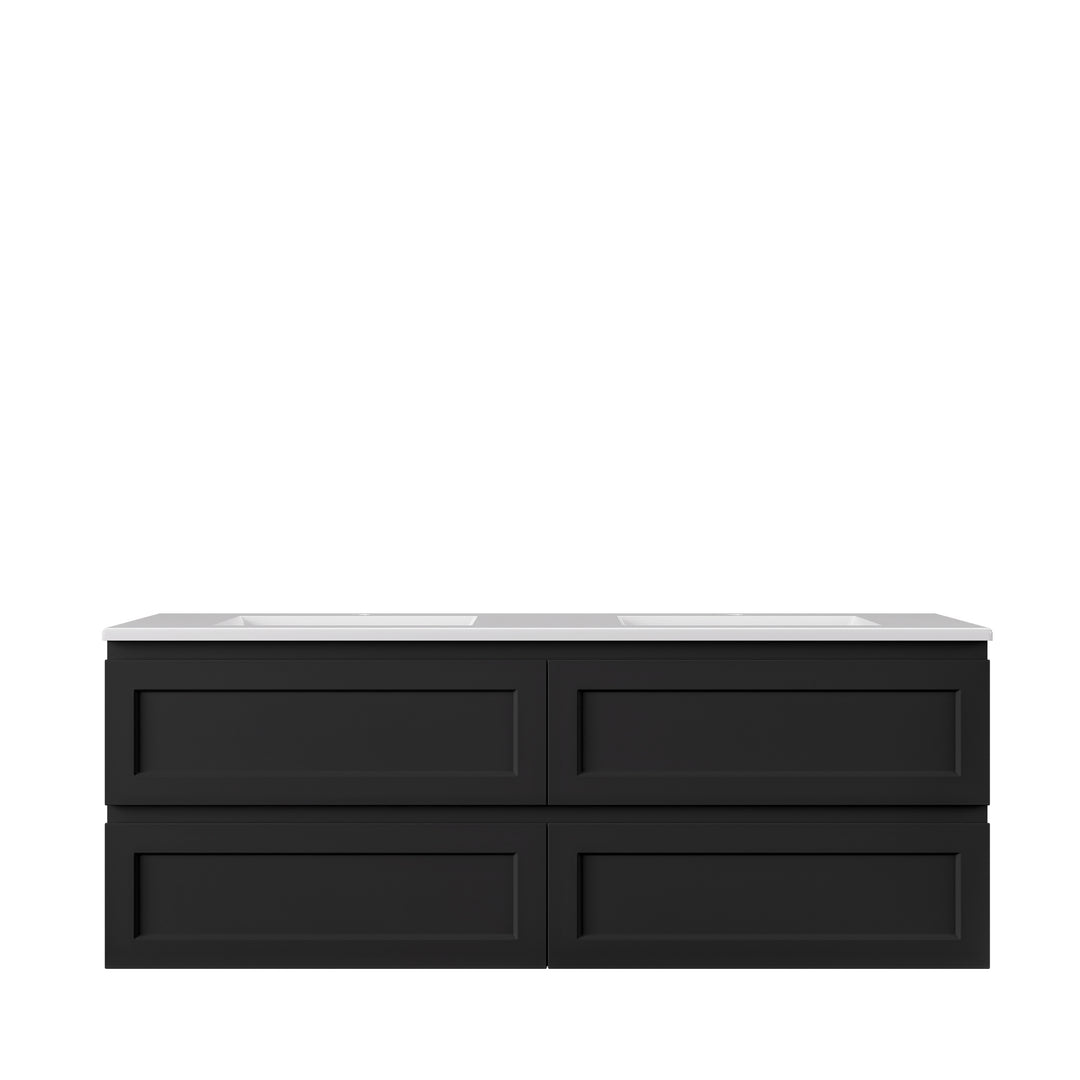 Hamilton Federation Wall Hung Cabinet Matte Black