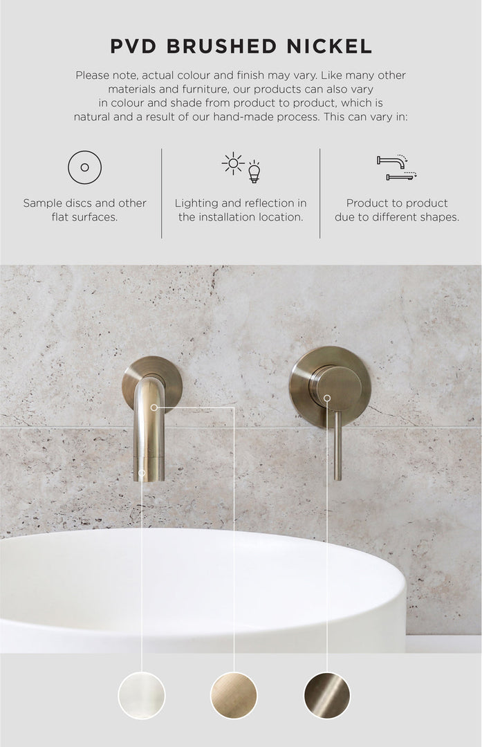 Square Overhead Shower Arm - PVD Brushed Nickel