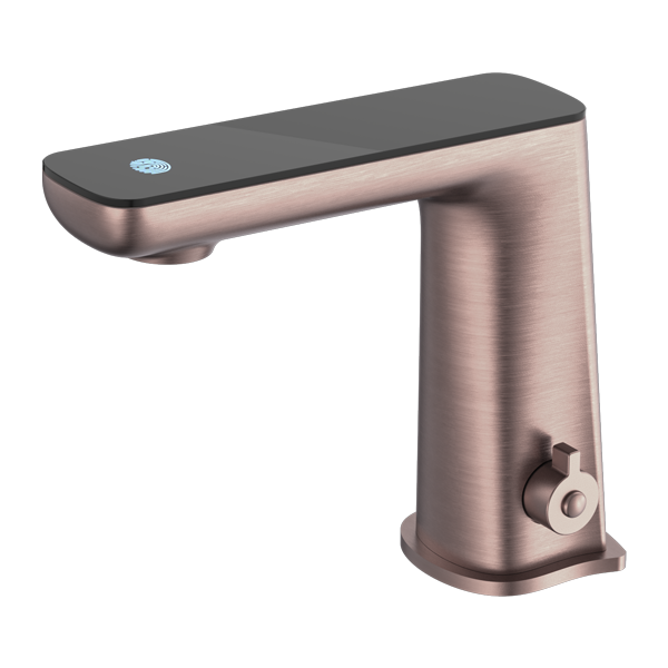 CLAUDIA SENSOR MIXER WITH BLACK TOP DISPLAY BRUSHED BRONZE
