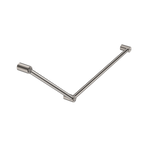 Load image into Gallery viewer, MECCA CARE 32MM DDA GRAB RAIL SET 45 DEGREE 750X900MM BRUSHED NICKEL
