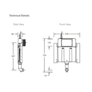 Kohler Mechanical In wall Cistern 88mm Wall Faced Toilets
