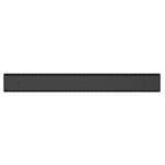 Load image into Gallery viewer, TILE INSERT V CHANNEL FLOOR GRATE 80MM OUTLET WITH HOLE SAW MATTE BLACK
