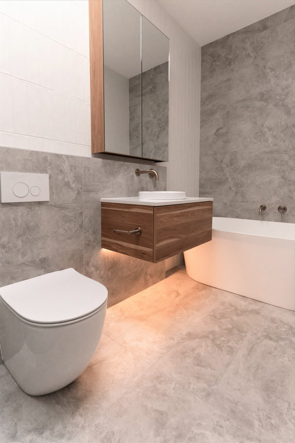 Meir Sigma 21 Dual Flush Plates for Geberit - PVD Brushed Nickel