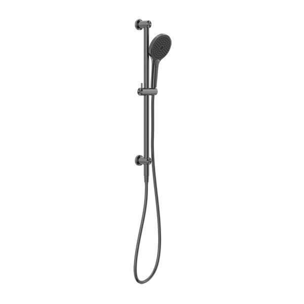 MECCA SHOWER RAIL WITH AIR SHOWER II GUN METAL