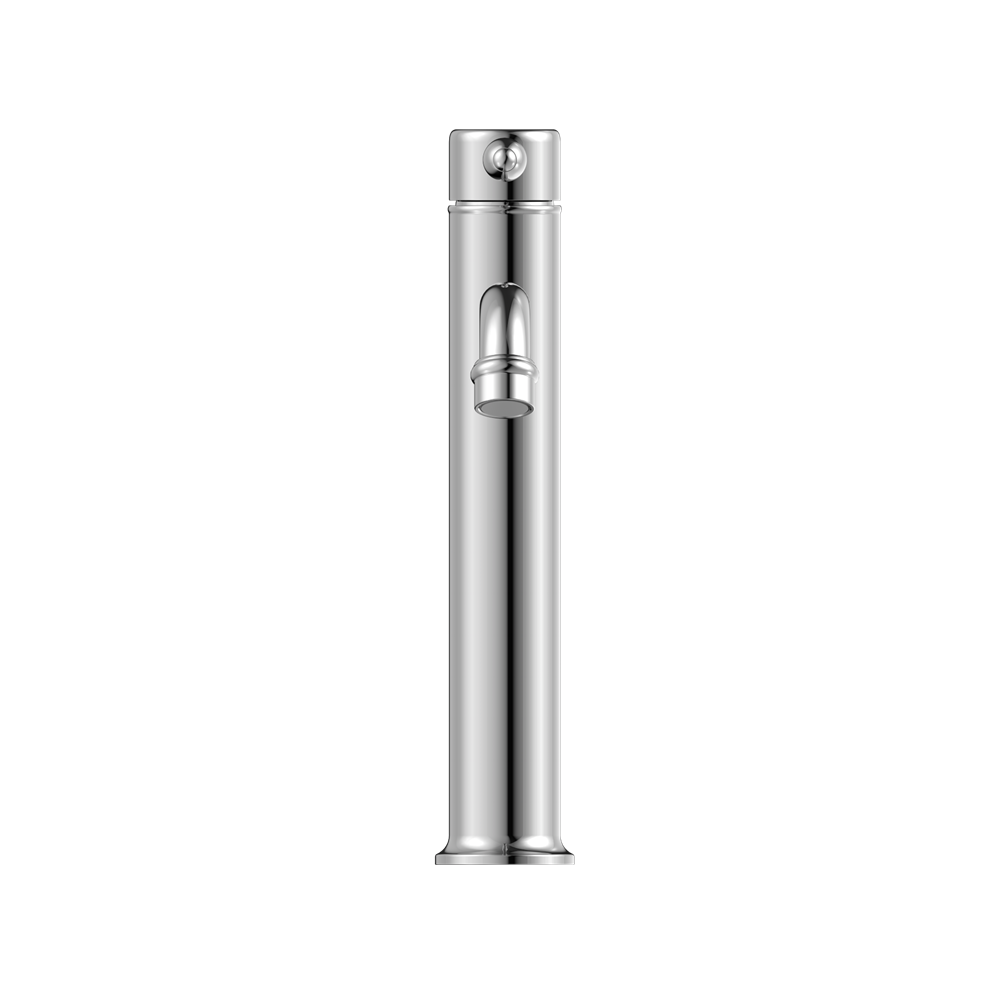 YORK STRAIGHT TALL BASIN MIXER WITH METAL LEVER CHROME