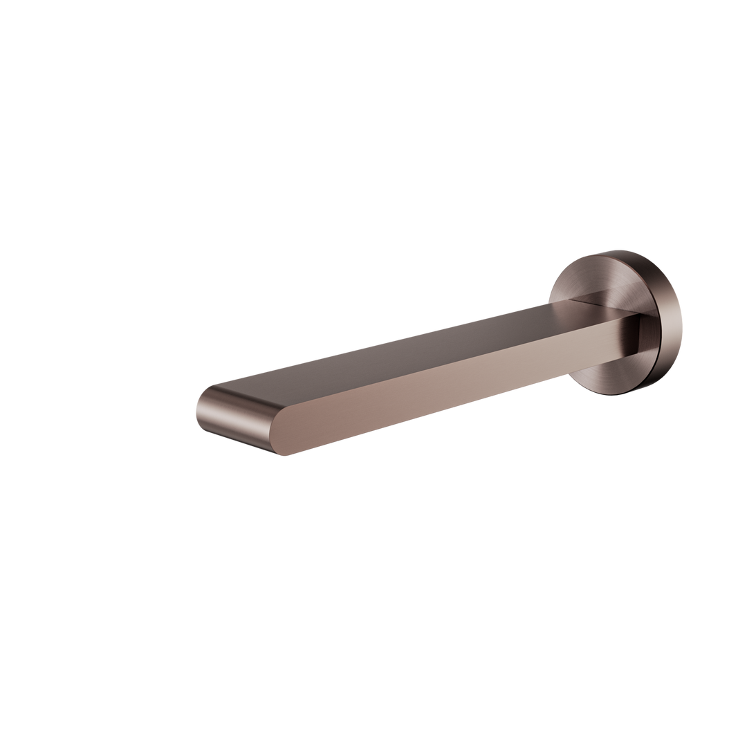 BIANCA FIXED BATH SPOUT ONLY 200MM BRUSHED BRONZE