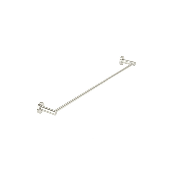 Round Single Towel Rail 900mm - PVD Brushed Nickel