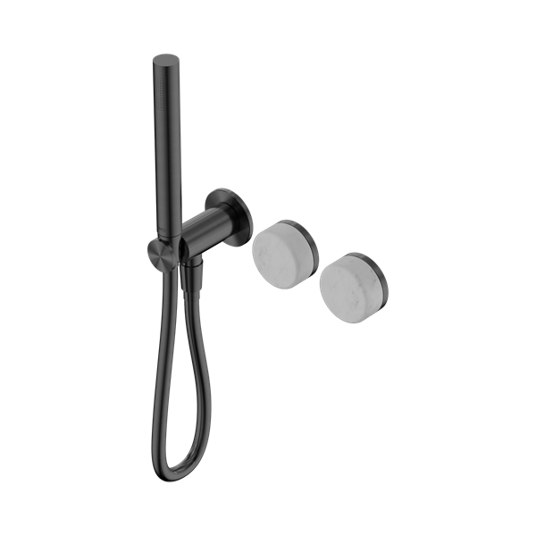 Serenity Progressive Shower System With Carrara Handle And Slim Shower Gun Metal
