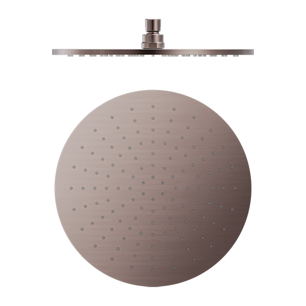 300MM ROUND SHOWER HEAD BRUSHED BRONZE
