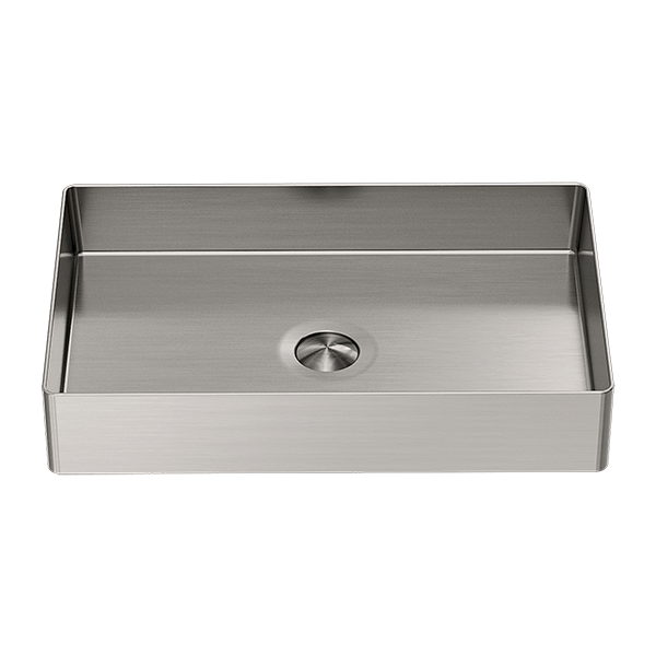 OPAL RECTANGLE STAINLESS STEEL BASIN BRUSHED NICKEL