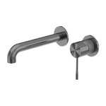 Load image into Gallery viewer, OPAL WALL BASIN/BATH MIXER SEPARATE BACK PLATE 185MM GRAPHITE
