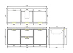 Load image into Gallery viewer, Madura Federation Wall Hung Cabinet Matte Black

