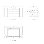 Load image into Gallery viewer, Bondi Woodland Oak Wall Hung Vanity
