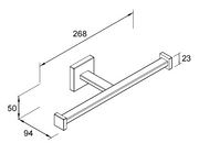 Square Double Toilet Tissue Holder