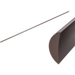 Load image into Gallery viewer, HALF ROUND WATER SEAL RAIL 750MM BRUSHED BRONZE
