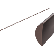 HALF ROUND WATER SEAL RAIL 750MM BRUSHED BRONZE