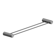 OPAL DOUBLE TOWEL RAIL 800MM GRAPHITE