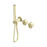 Serenity Progressive Shower System With Metal Handle And Slim Shower Brushed Gold