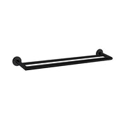 DOLCE DOUBLE TOWEL RAIL 700MM MATTE BLACK