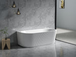 Load image into Gallery viewer, Bingie Fluted Skirt Back to Wall Bath
