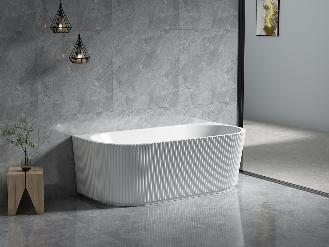 Bingie Fluted Skirt Back to Wall Bath